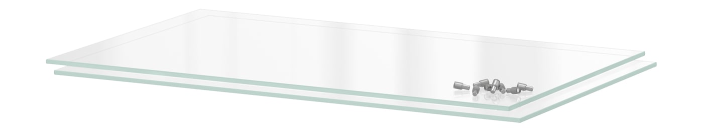 IKEA UTRUSTA hyllplan, glas, 60x37 cm