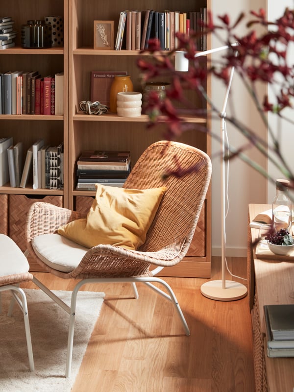 A cream-coloured rug from STOENSE, low pile