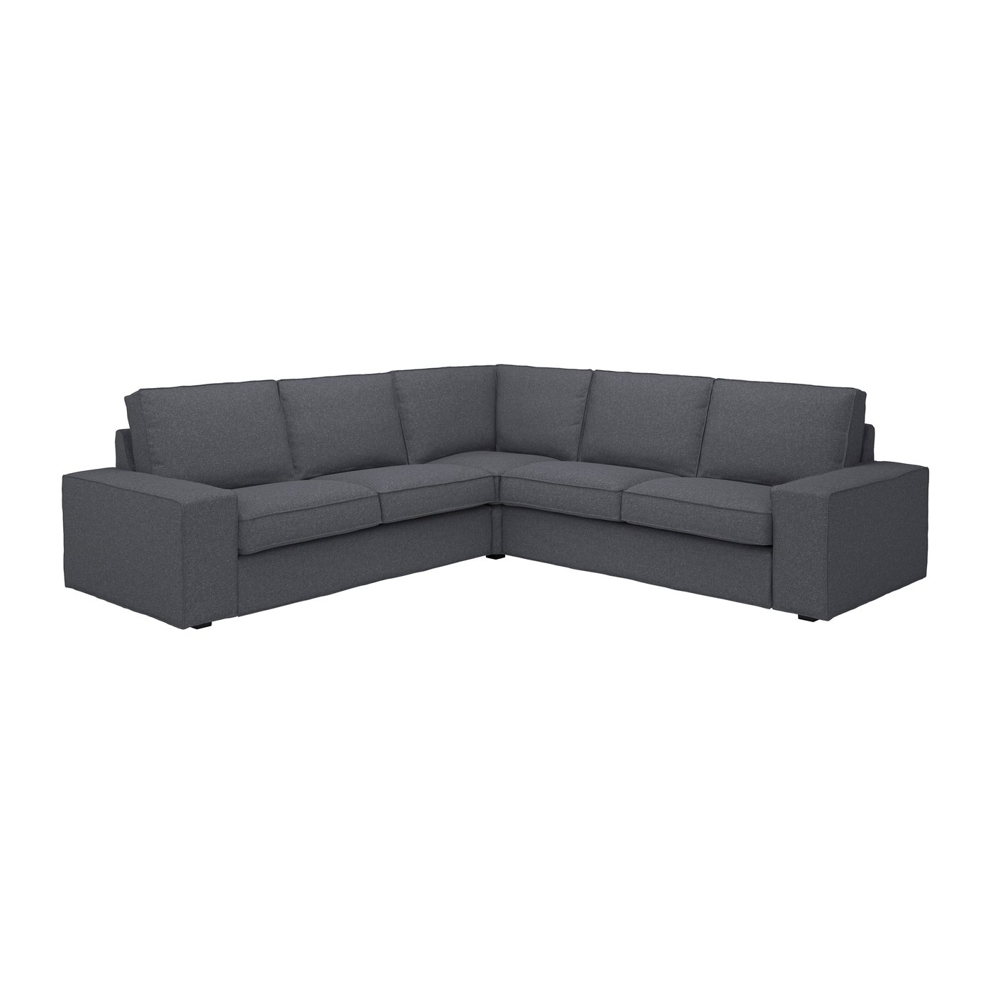 IKEA KIVIK hörnsoffa, 4-sits, gunnared mellangrå