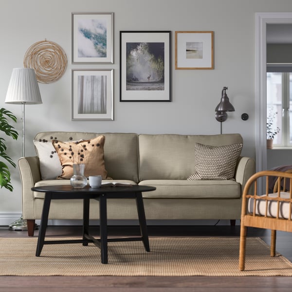 A Hemmesta grey-beige EKHOLMA 3-seat sofa