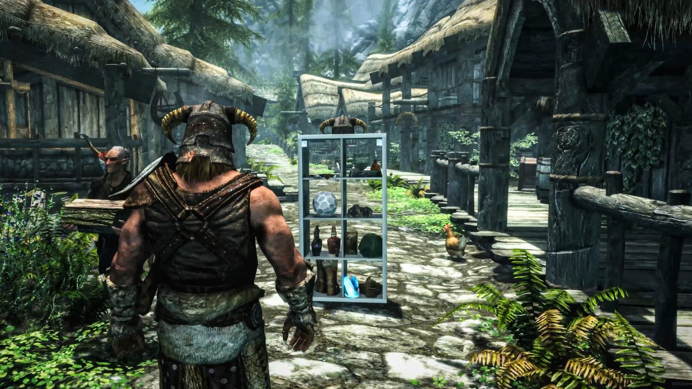Real-life gameplay footage of the KALLAX STORAGEBORN Creation for The Elder Scrolls V: Skyrim™. KALLAX STORAGEBORN follows the character around the Skyrim map and solves storage woes.