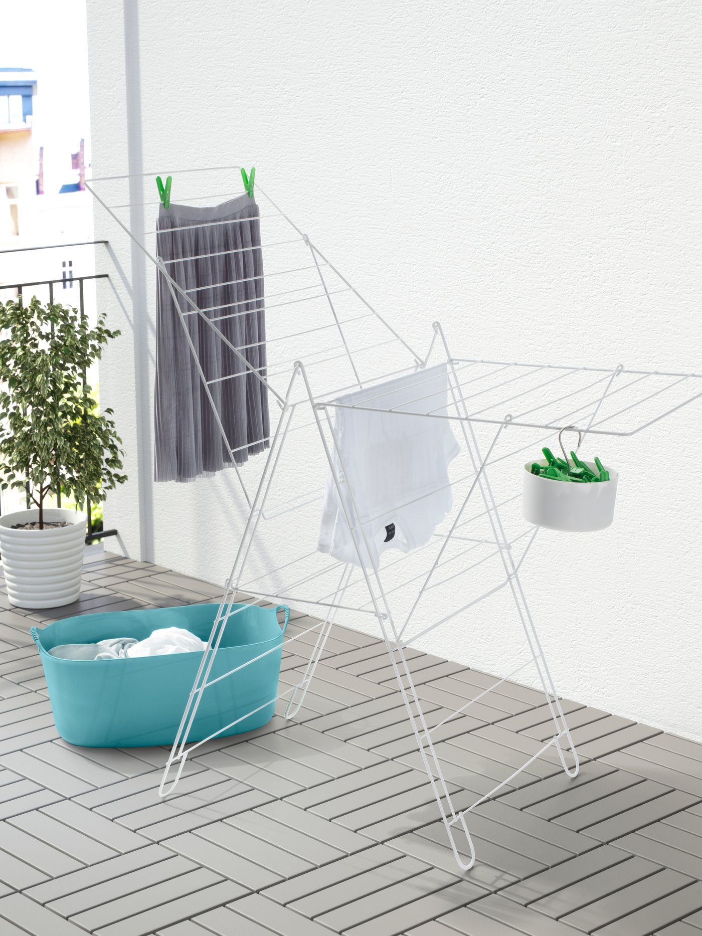 A white FROST drying rack, in/outdoor