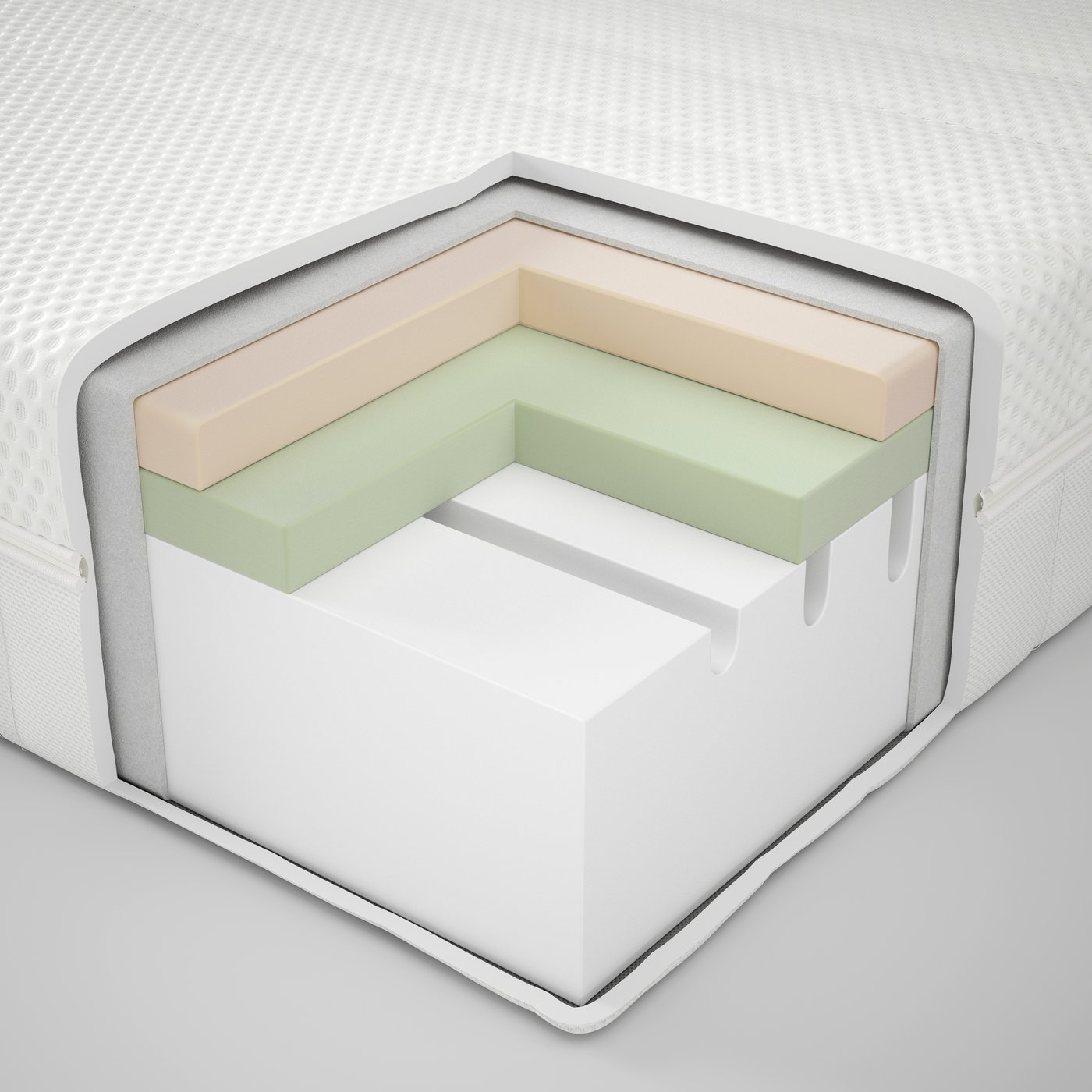 A medium firm/white ÅKREHAMN foam mattress