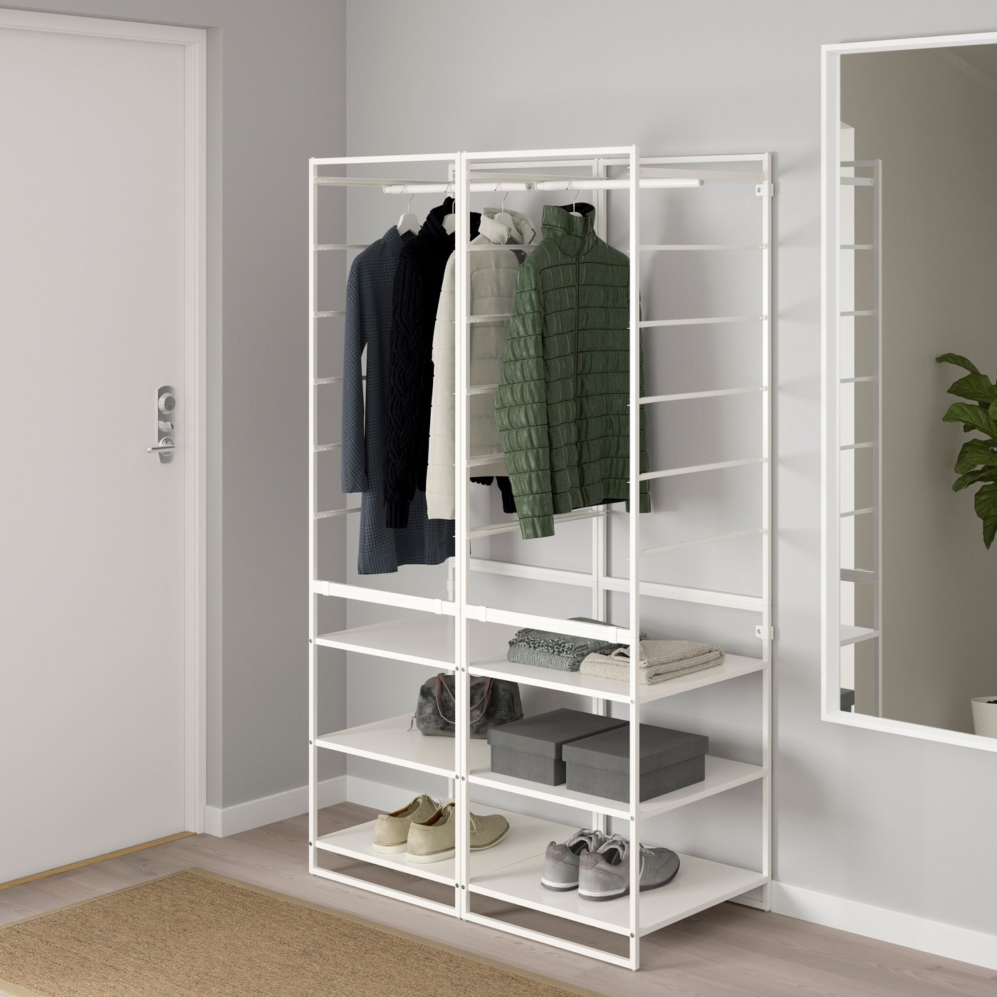 A white JONAXEL wardrobe combination