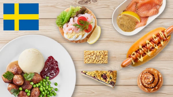 スウェーデン料理が並んでいる