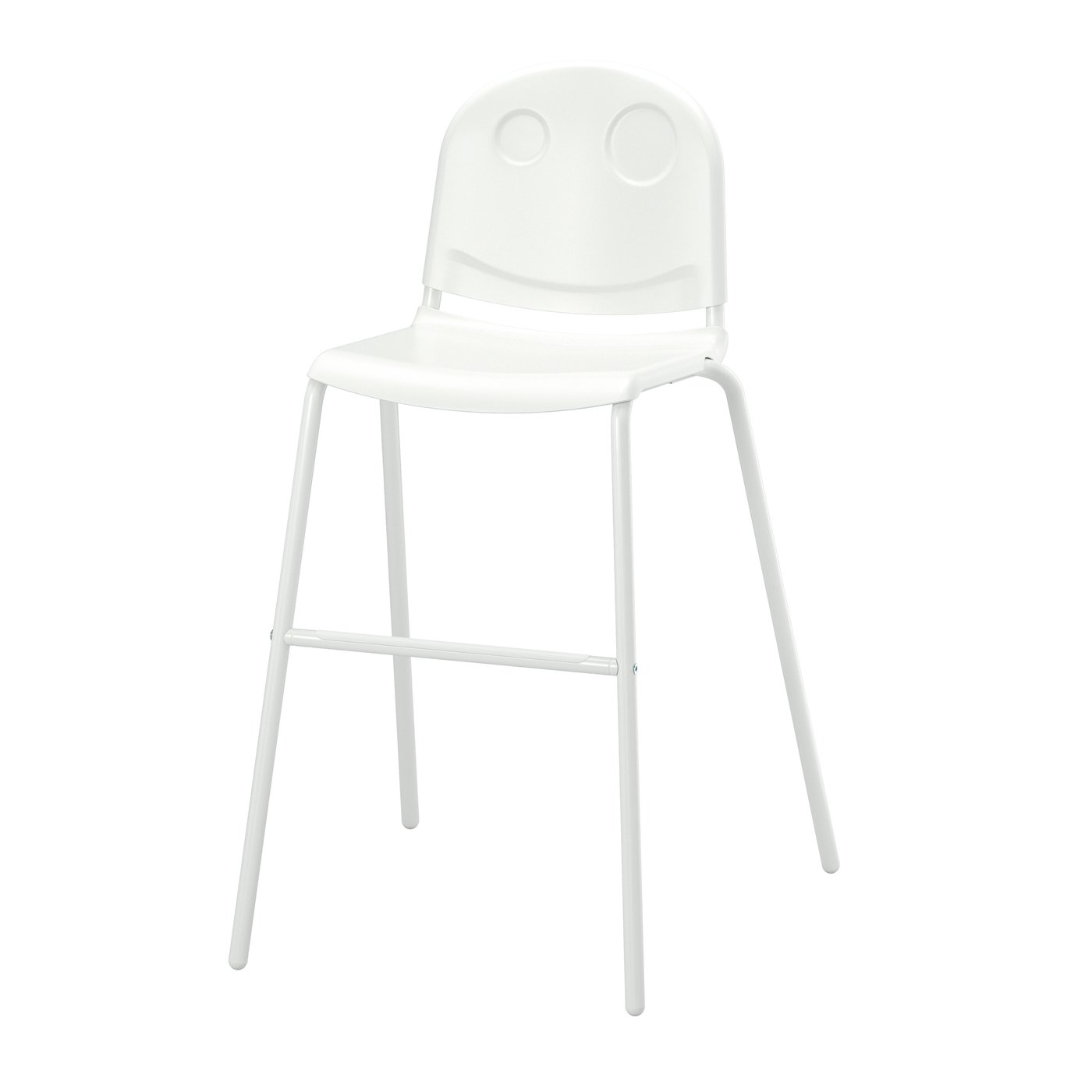 IKEA VILDGÅS juniorstol, vit/vit