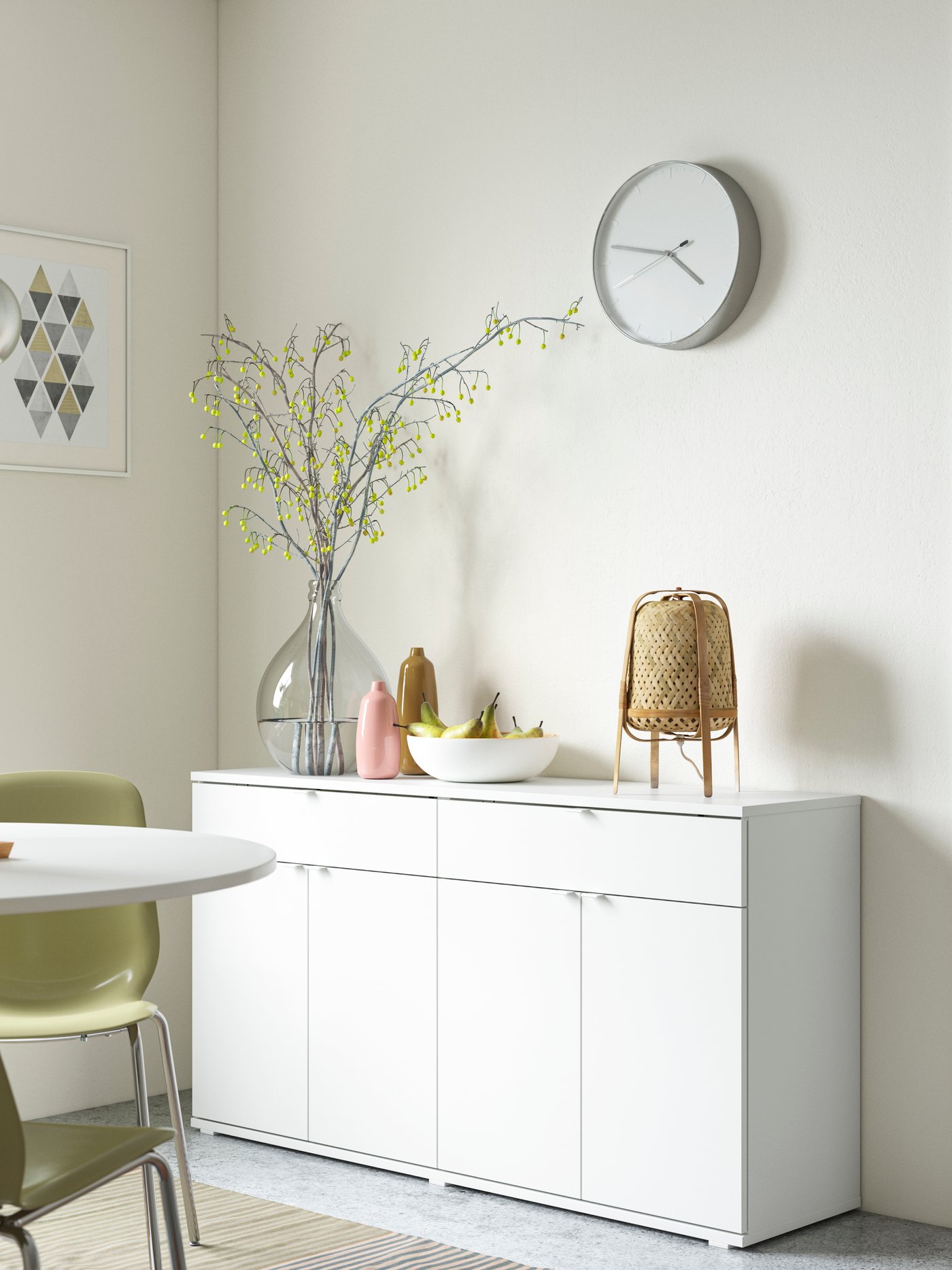 A white VIHALS sideboard
