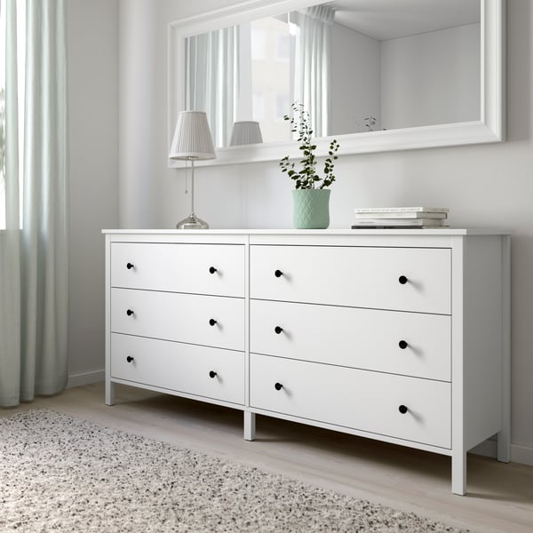 A white KOPPANG chest of 6 drawers