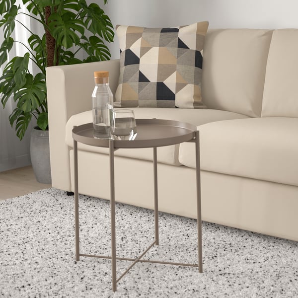 A dark grey-beige GLADOM tray table