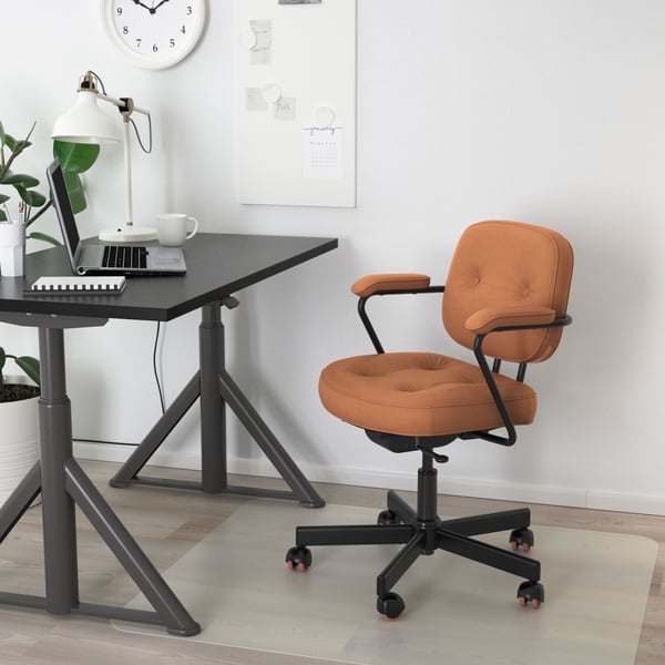 A Grann golden-brown ALEFJÄLL office chair