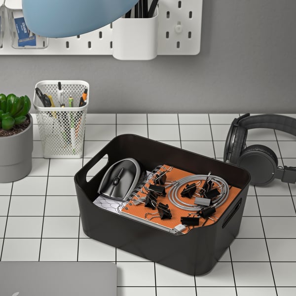 An anthracite UPPDATERA box