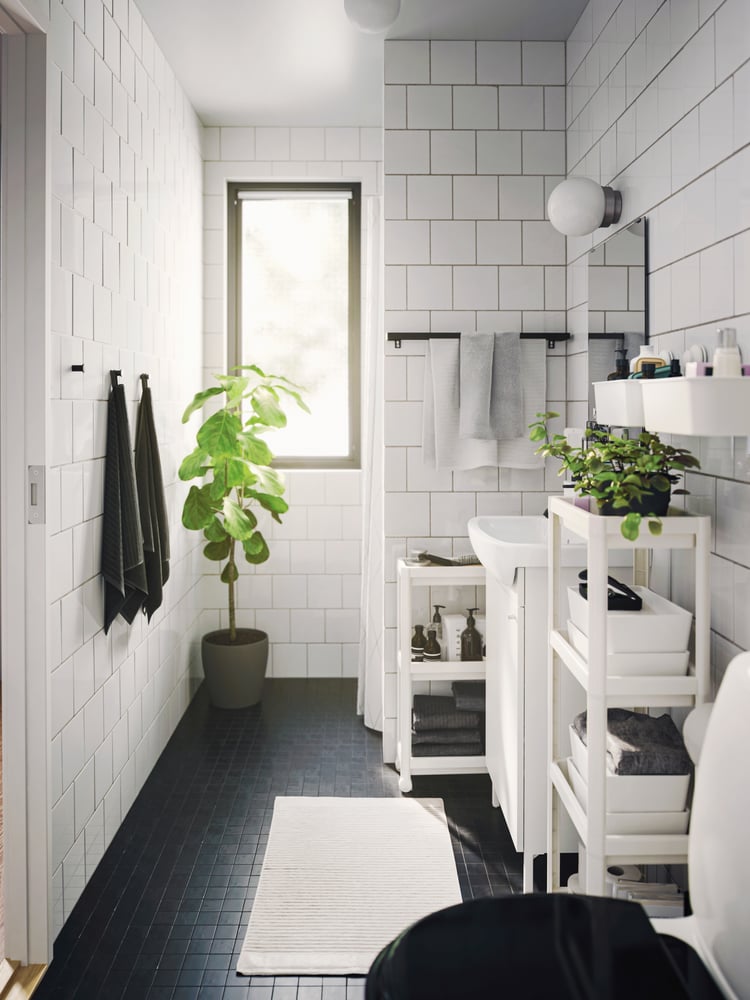 Ideas para distribuir un baño pequeño - IKEA