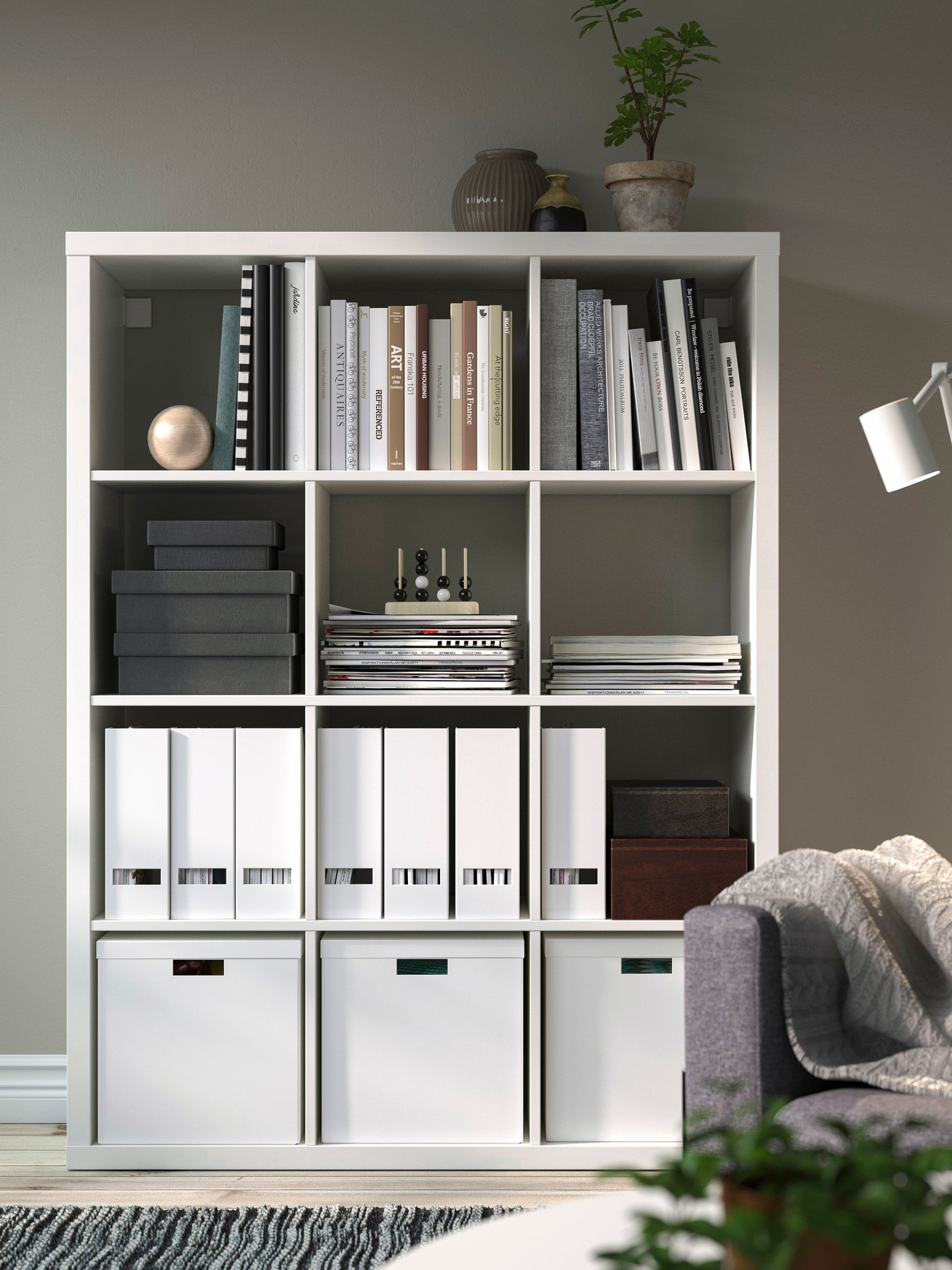 Белый стеллаж КАЛЛАКС