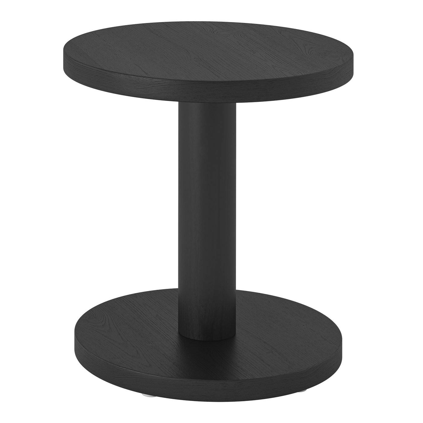 IKEA STOCKHOLM 2025 sidobord, furufaner svart, 40 cm