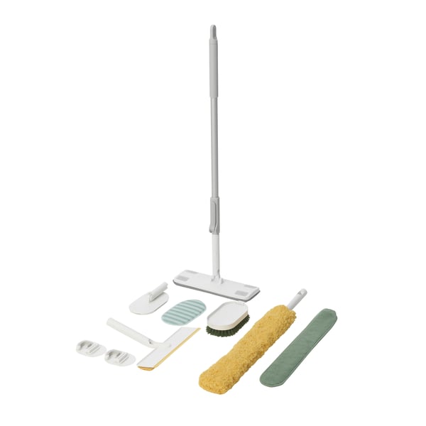 A blue/yellow PEPPRIG cleaning set in the NA