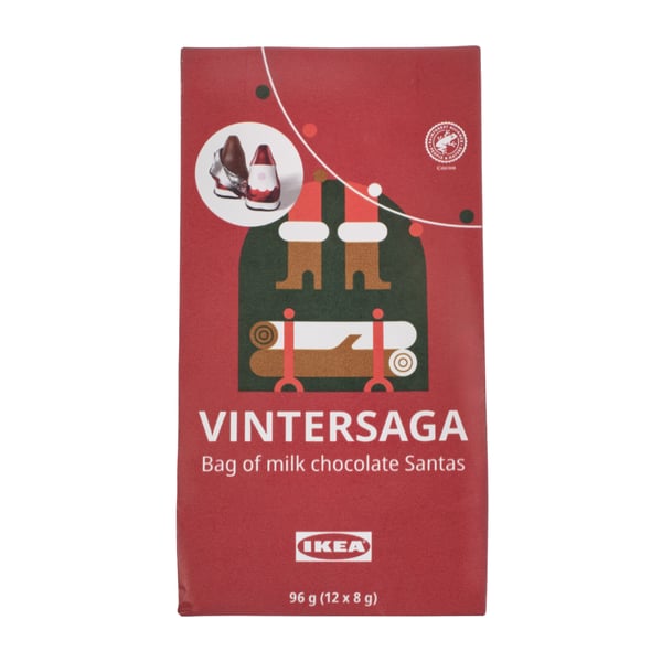 VINTERSAGA ヴィンテルサーガ チョコレートサンタの詰め合わせ, レインフォレスト・アライアンス認証, 96g