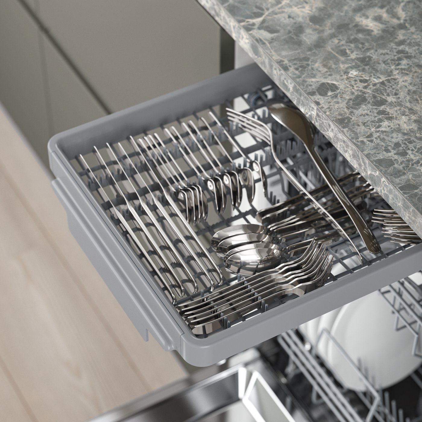 An IKEA 500 FRÖSLUNDA integrated dishwasher