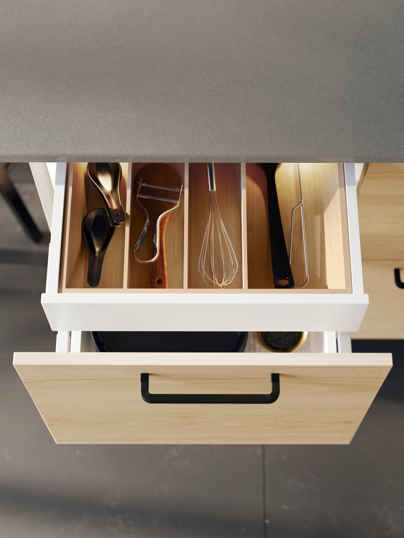 A light ash effect ASKERSUND drawer front