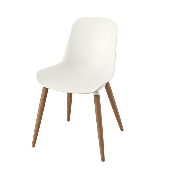 An in/outdoor white GRÖNSTA chair