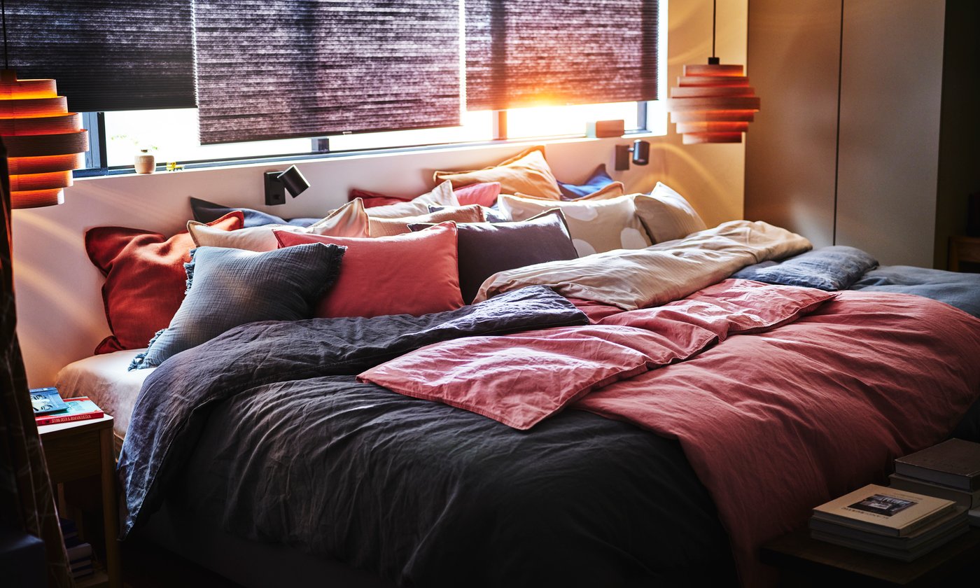 Et roligt soveværelse.