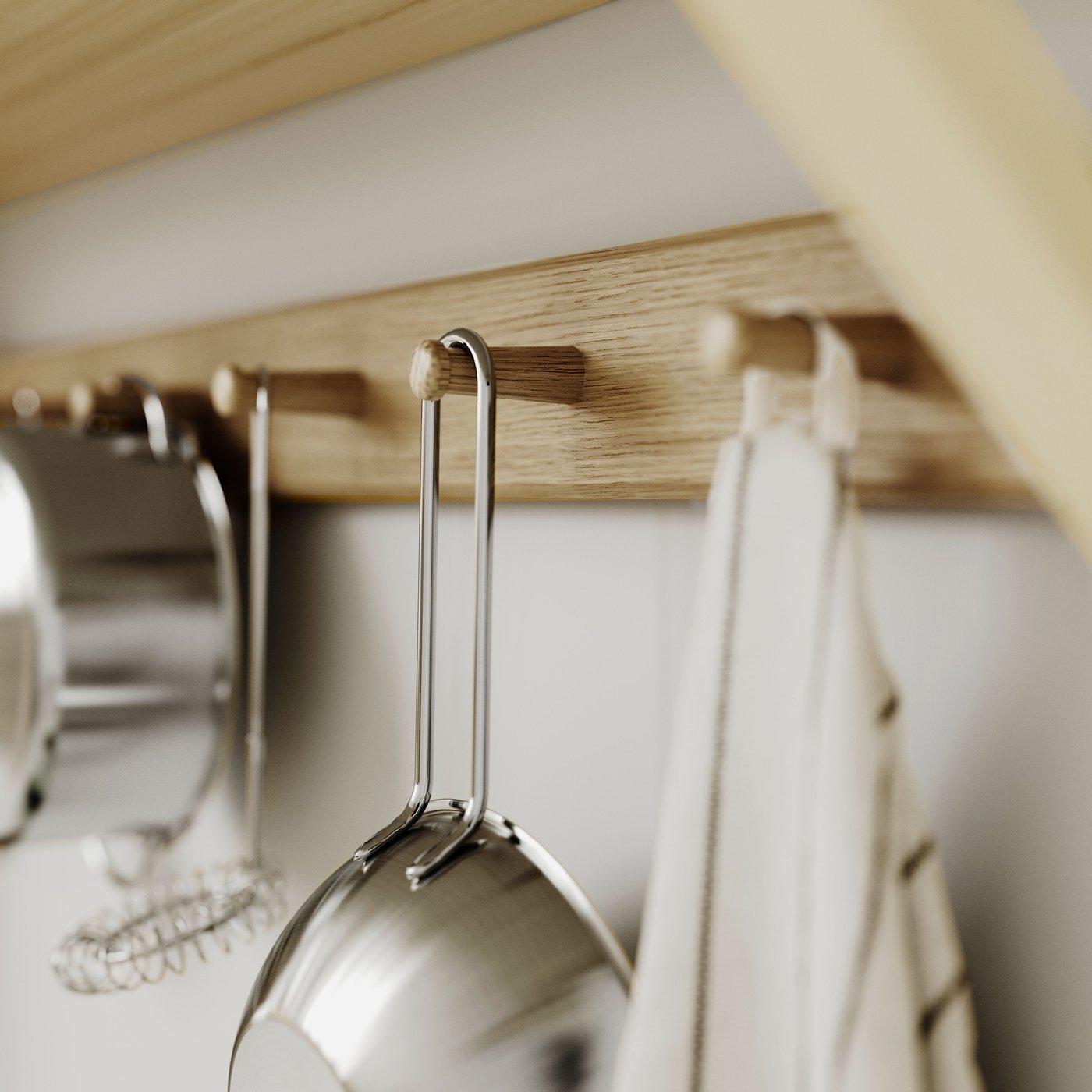 A stainless steel colour DUKTIG 5-piece toy cookware set