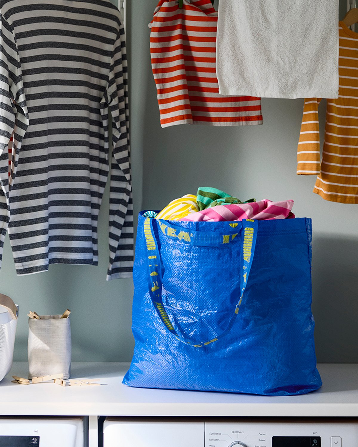An IKEA 500 UDDARP tumble dryer in the laundry room