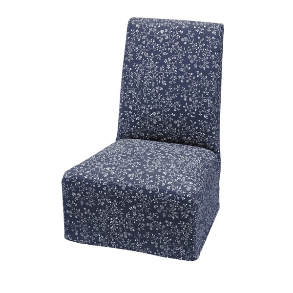 A Ryrane dark blue BERGMUND chair cover, medium long