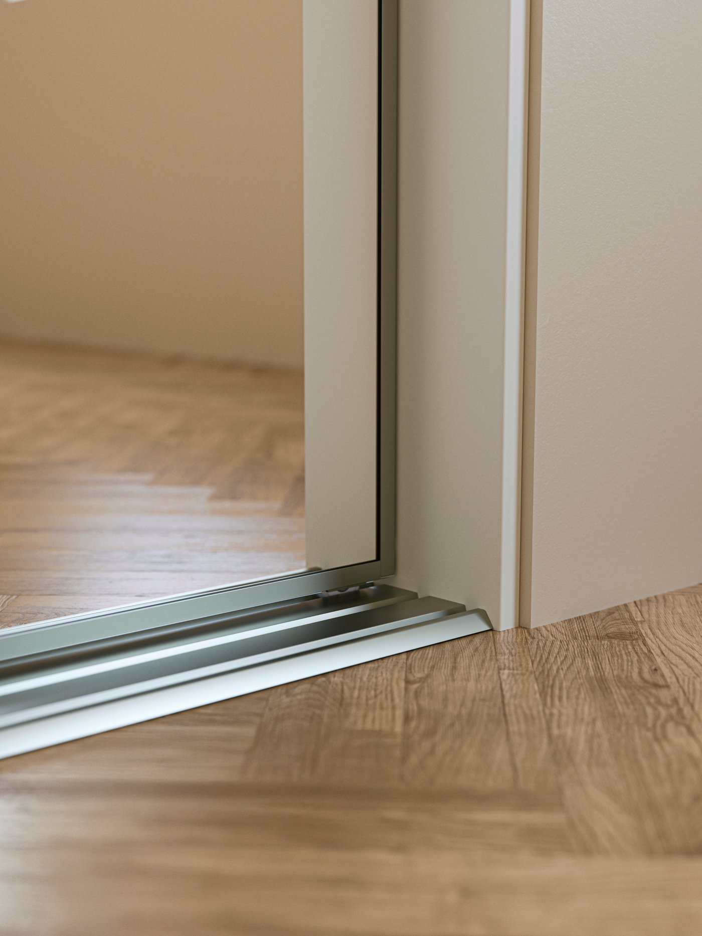An aluminium SKYTTA sliding door frame
