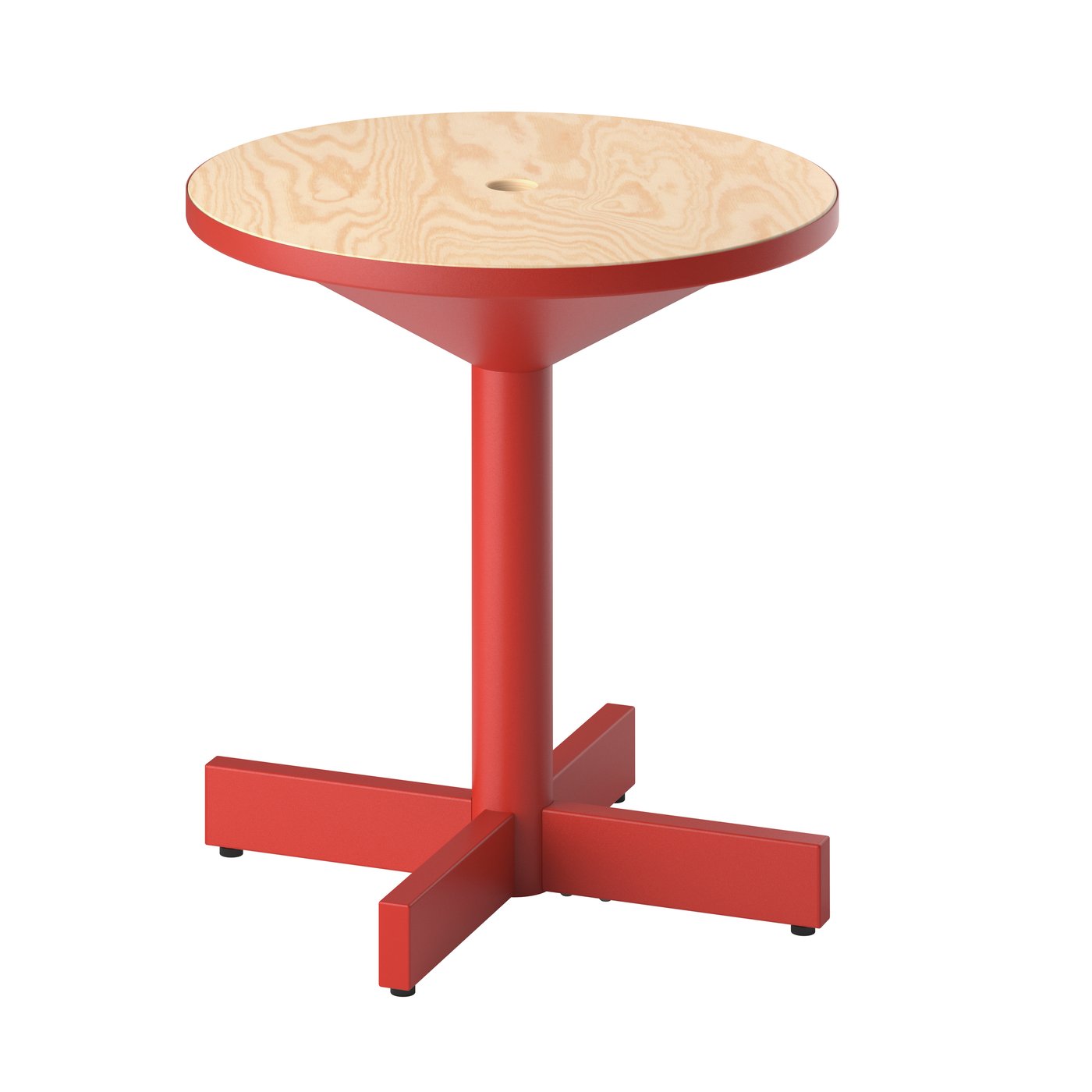 IKEA GRIMSARBO sidobord, furuplywood/klarröd
