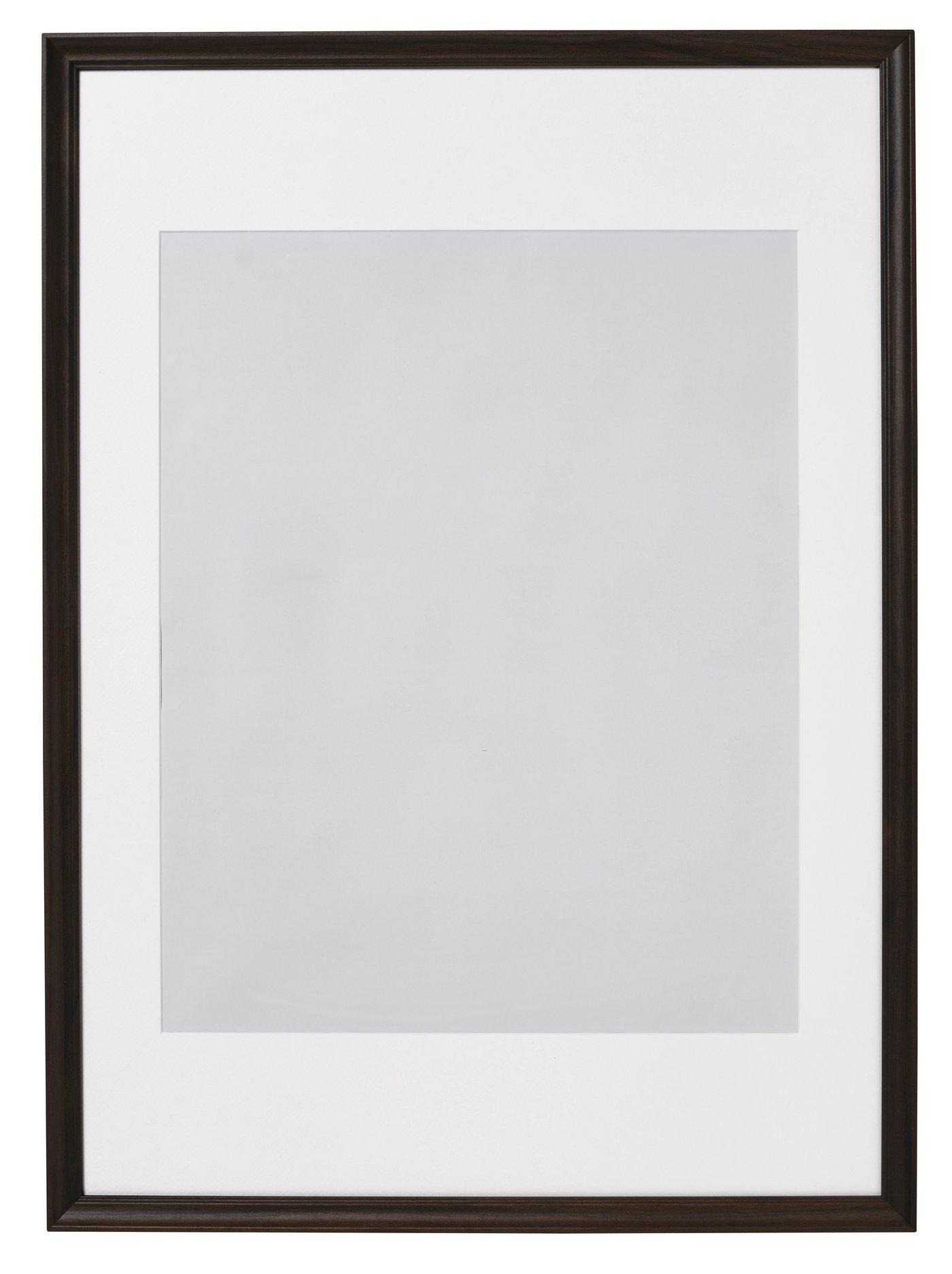IKEA - KLOTKÖRSBÄR kehys ja kehyskartonki, tammikuvio/tummanruskea, 50x70 cm