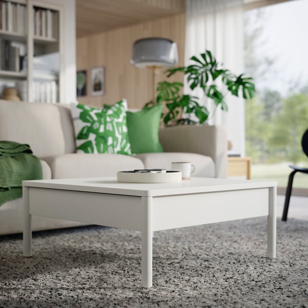 An off-white TONSTAD coffee table