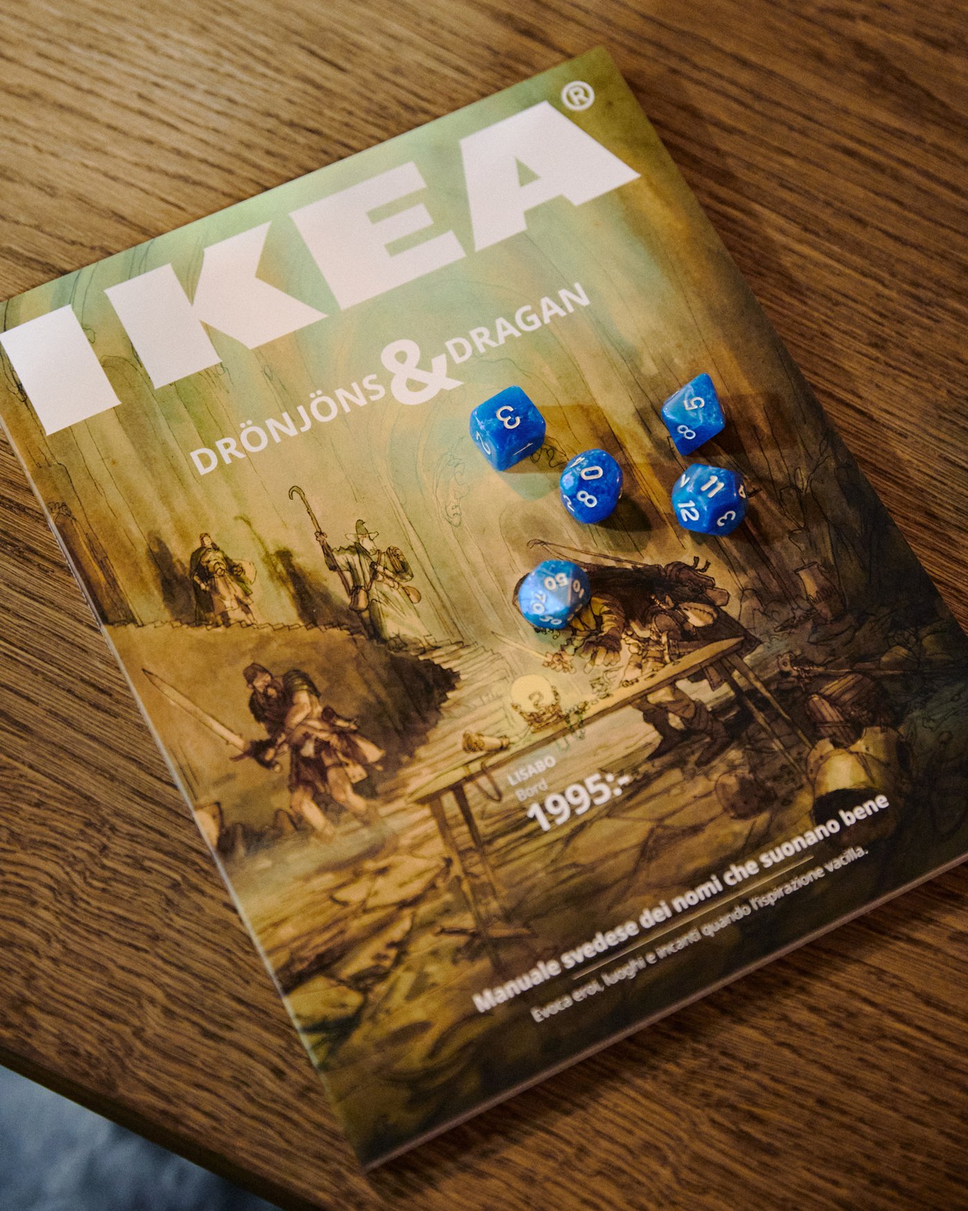 Il finto catalogo IKEA creato in collaborazione con l'illustratore Gipi, partecipazione alla Milan Games Week 2025