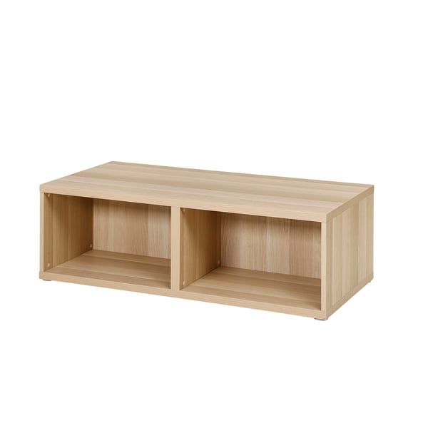 A white stained oak effect BESTÅ coffee table