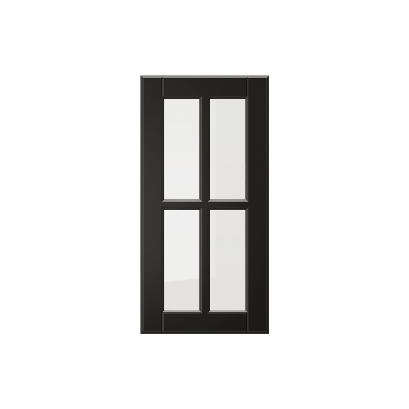 IKEA BODBYN vitrindörr, svart, 30x60 cm