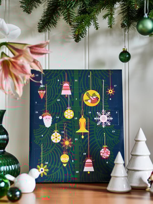 A Christmas tree/bird white VINTERFINT decoration