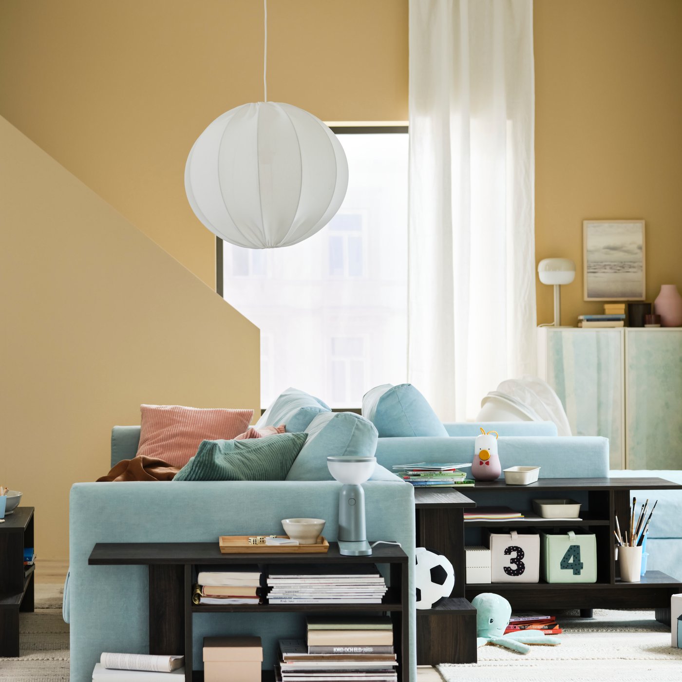 A white/handmade REGOLIT pendant lampshade