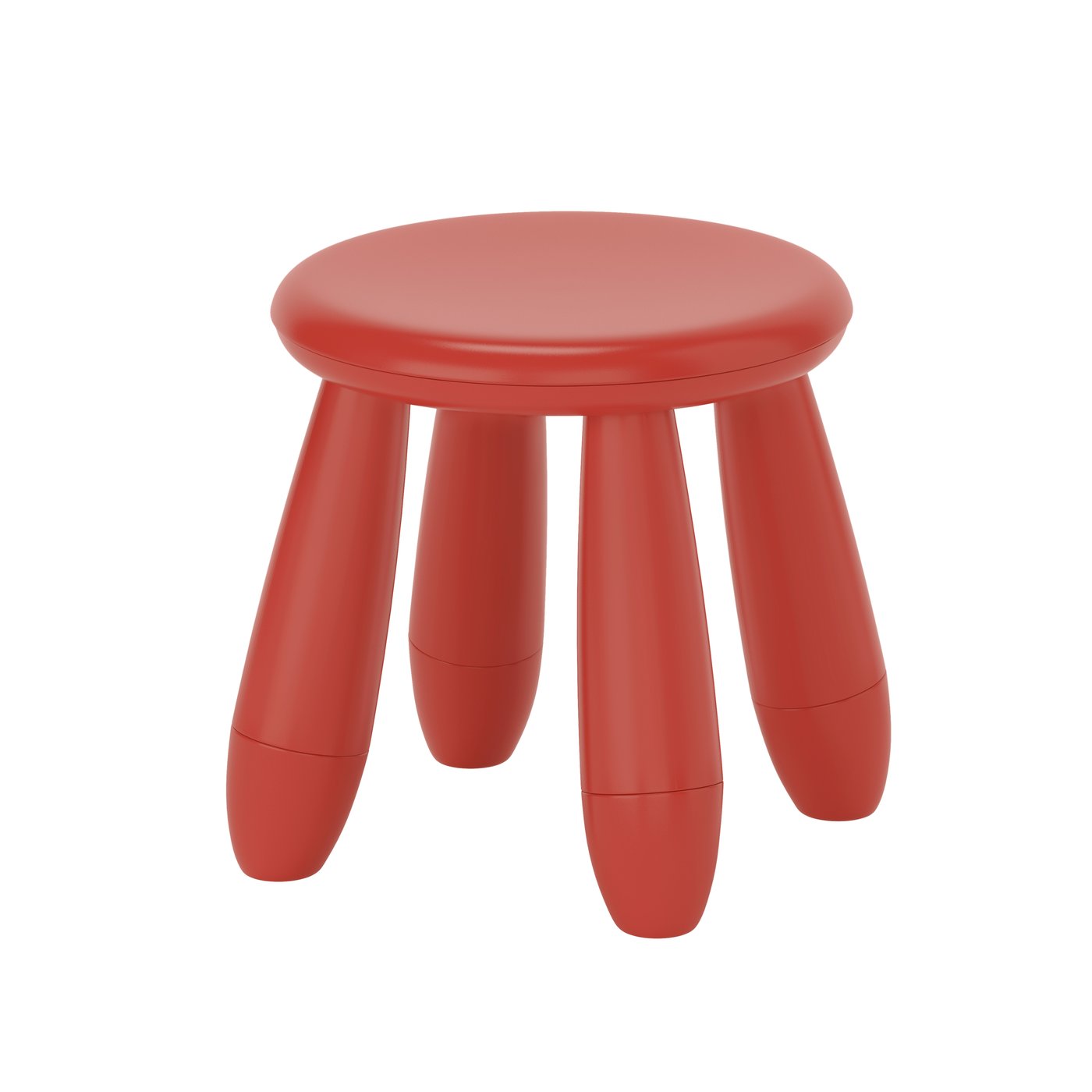 IKEA MAMMUT barnpall, inom-/utomhus/röd