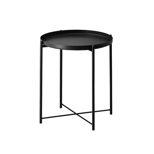 A black GLADOM tray table in the NA