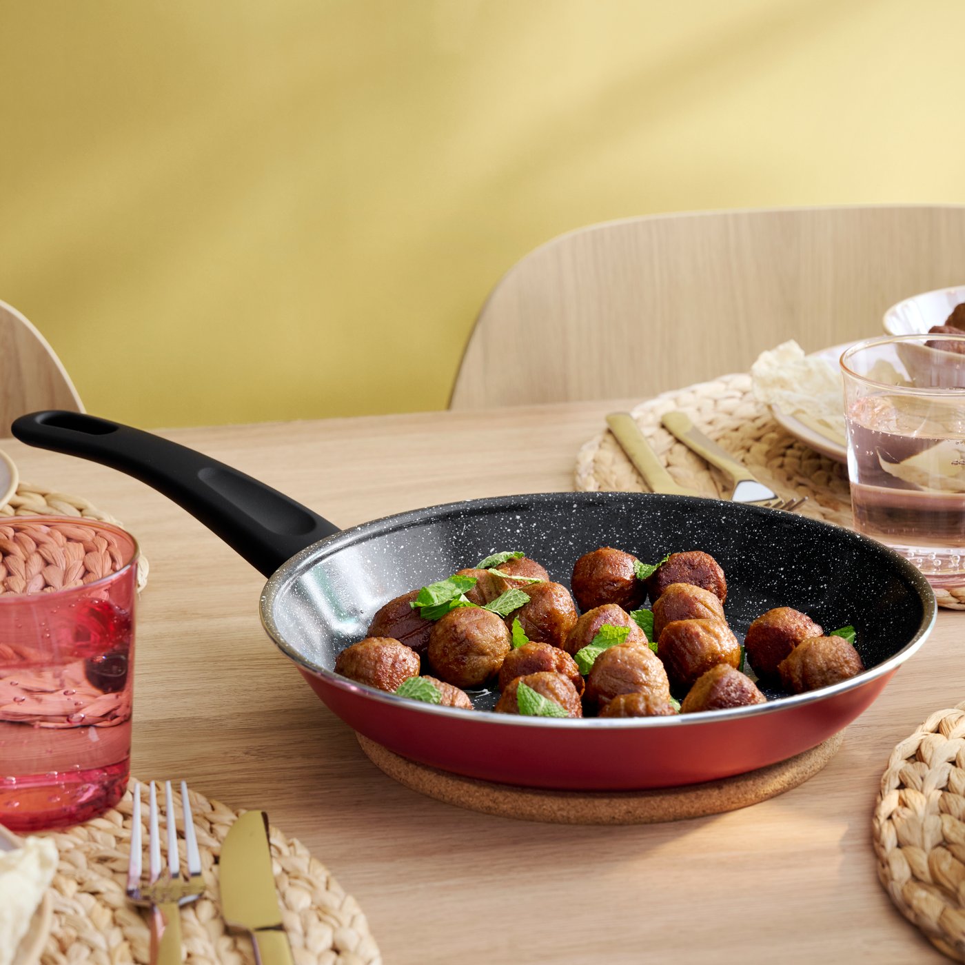 A frozen HUVUDROLL plant balls