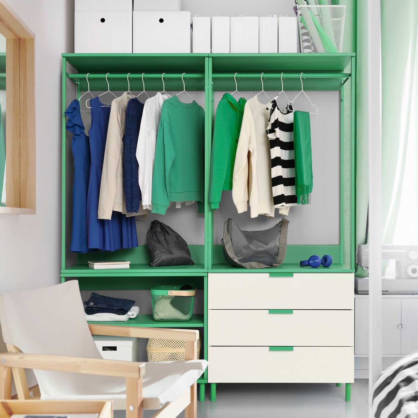 IKEA レーサロー RESARÖ レーサロー 可動式ドロップリーフテーブル 収納付き