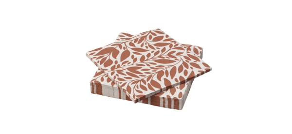 An orange HÖSTAGILLE paper napkin