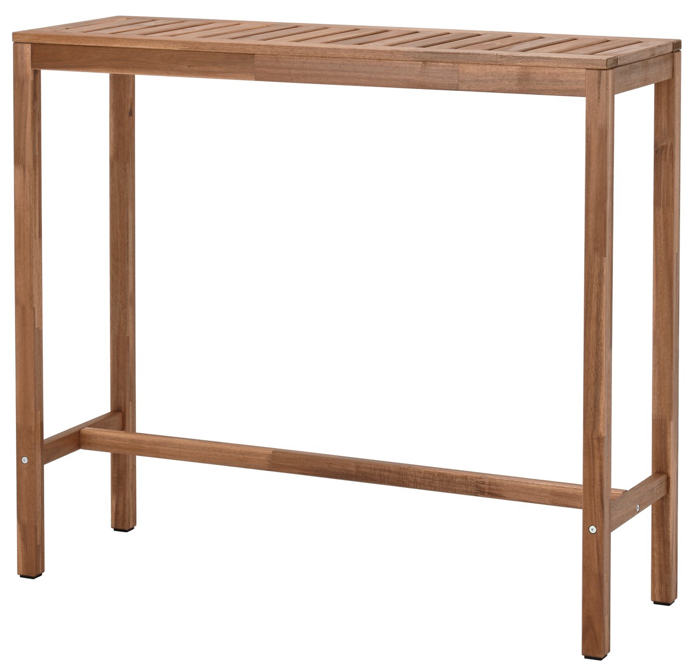 IKEA NÄMMARÖ barbord, utomhus, ljusbrunlaserad, 120x40 cm