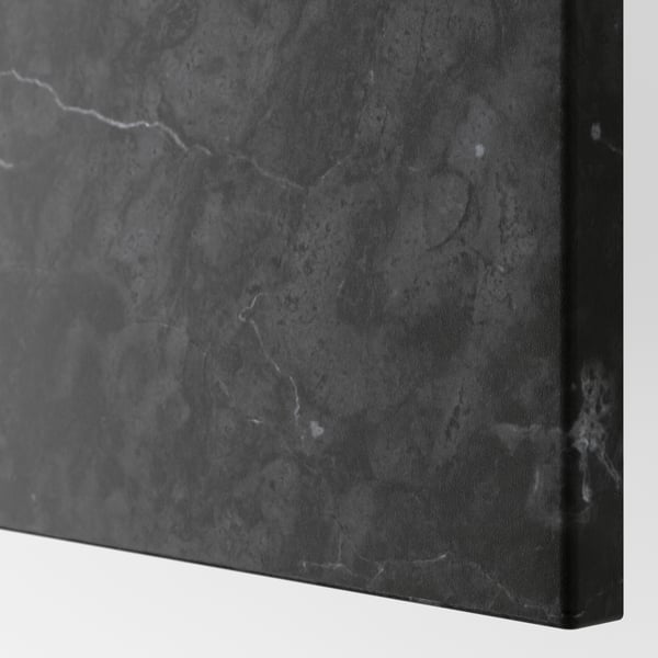 Une porte BERGSVIKEN effet marbre noir