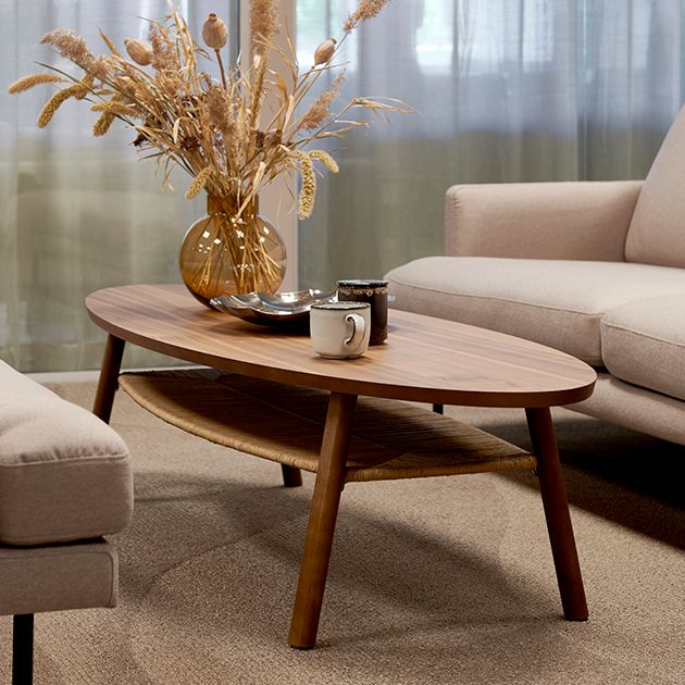 A walnut veneer STOCKHOLM coffee table