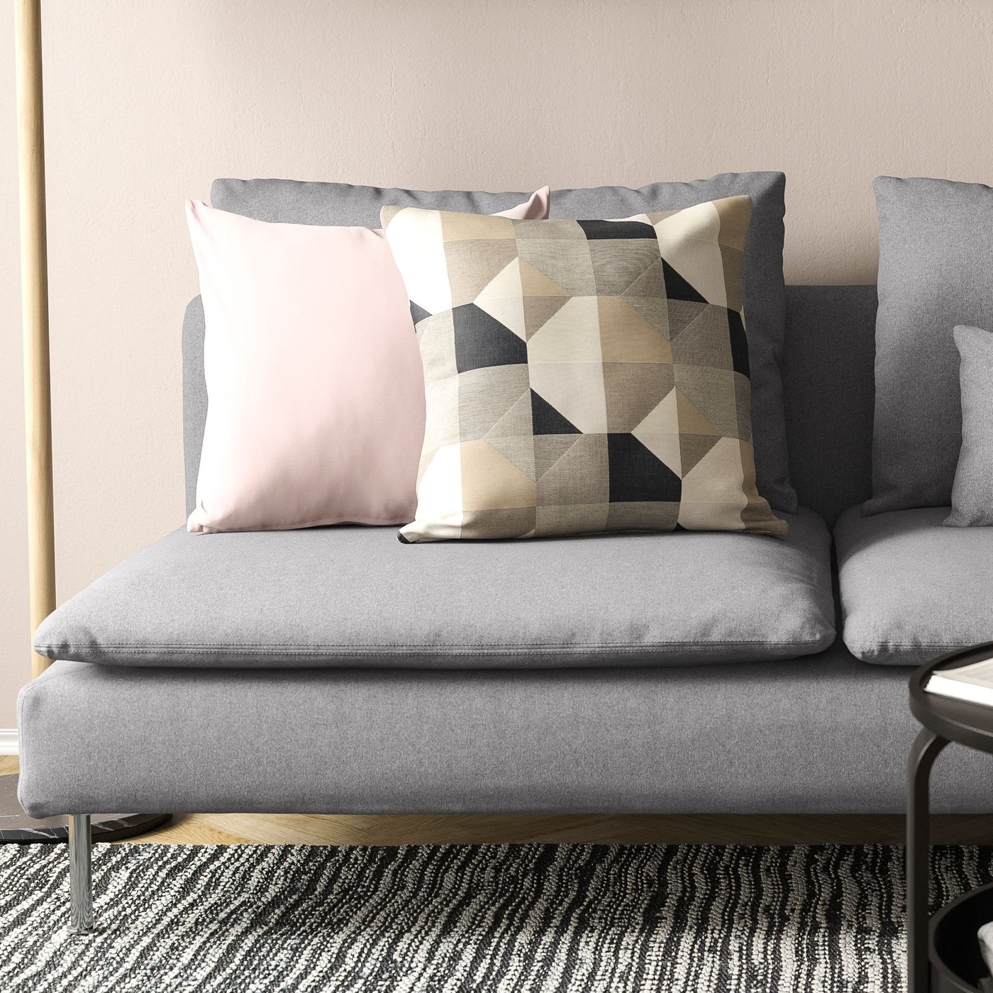 A Tonerud grey SÖDERHAMN 3-seat section