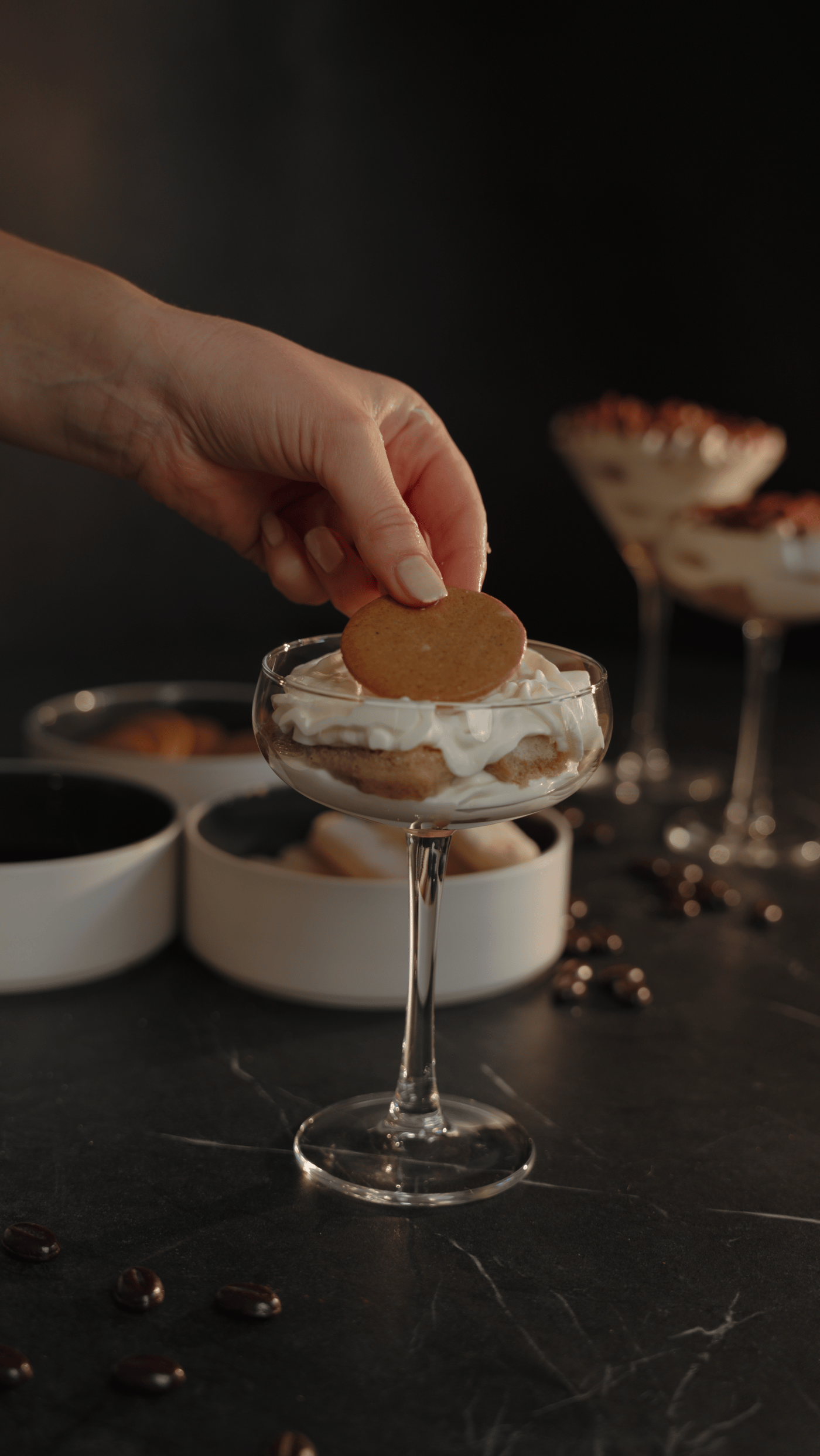 Eine klare STORHET Champagnerschale