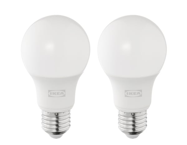 A globe opal white SOLHETTA LED bulb E27 470 lumen