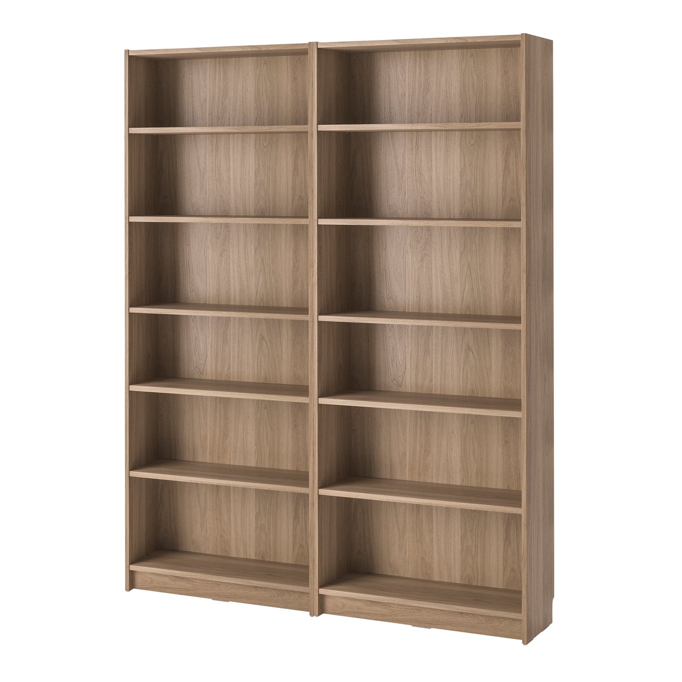 IKEA BILLY bokhyllekombination, ekmönstrad, 160x28x202 cm