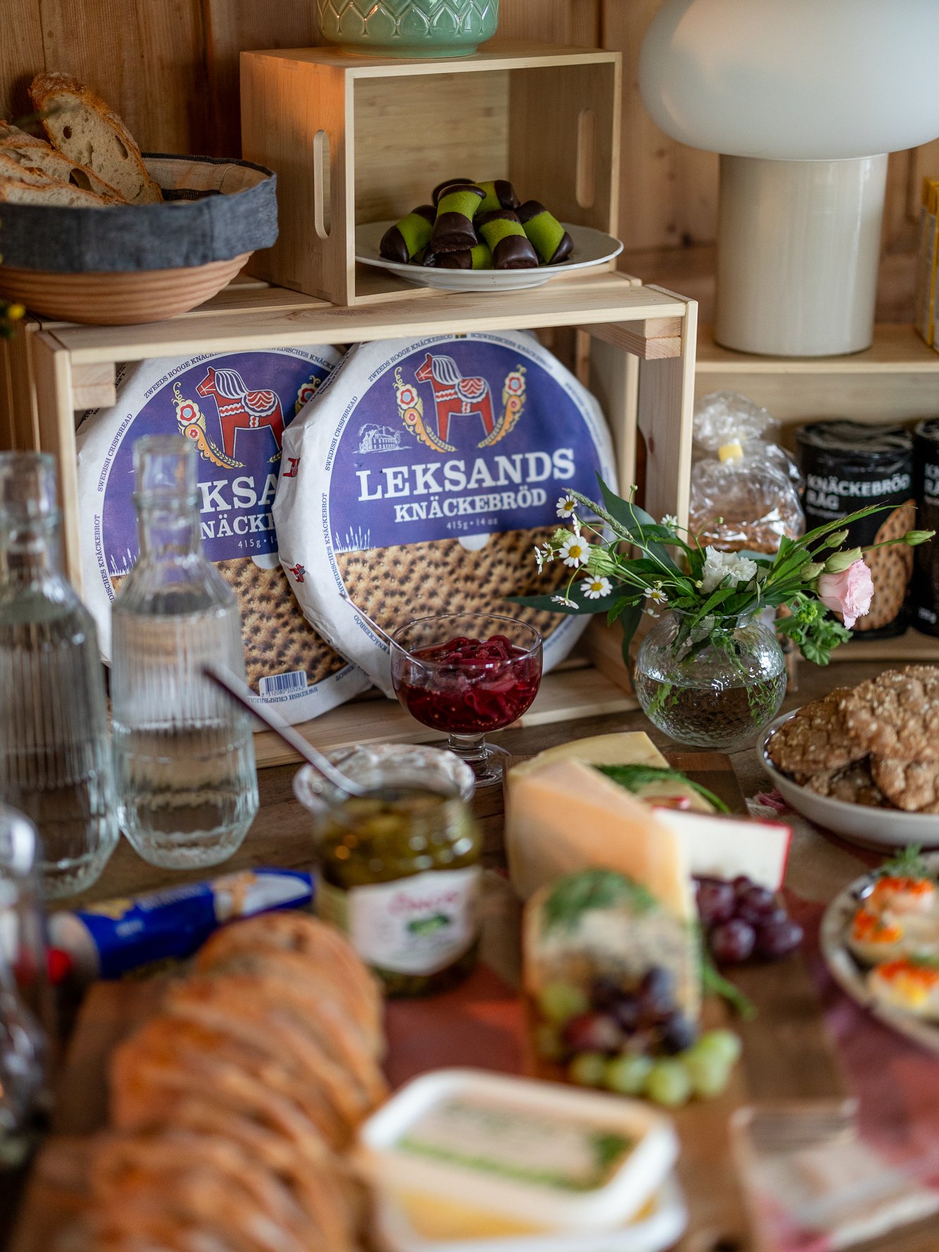 Eine Dessertschale aus klarem Glas von BRÖGGAN