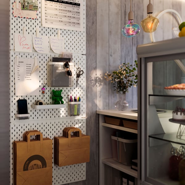 An ellipse shaped multicolour MOLNART LED bulb E27 260 lumen